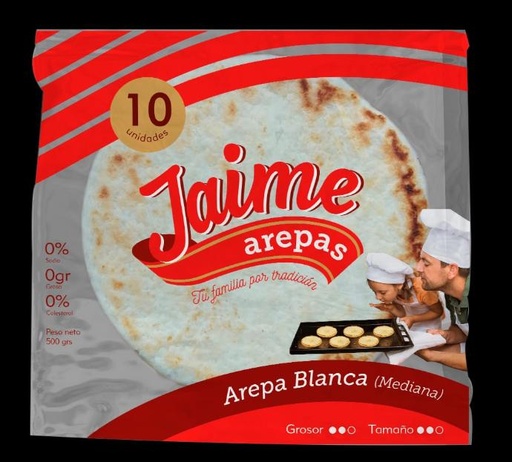 Arepa tela de Maíz 10 unidades